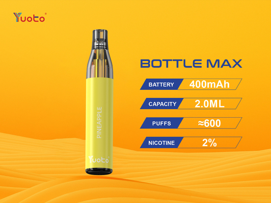 Yuoto TPD new model 600 puff 2% nic vapes e cigarette electronic