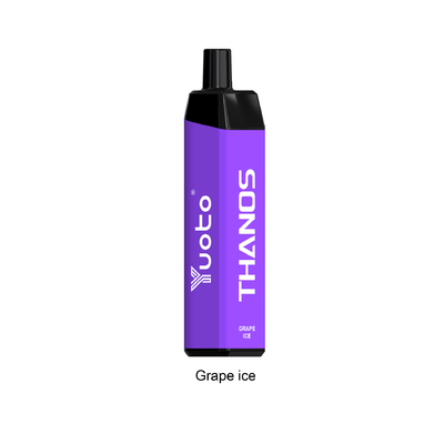 Yuoto thanos disposable e juice Vape 5000 Puffs msds disposable vaporizer Grape ice