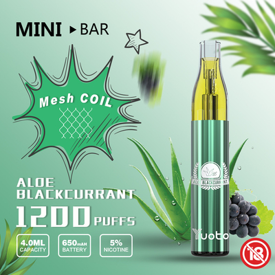 Yuoto Mini Bar 1200puff Disposable Vape 11 Mixed Fruits Flavor