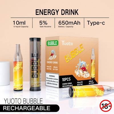 Shine Yuoto Disposable Bubble Rechargeable 3000 Puff E Juice 10ml Battery 650mah