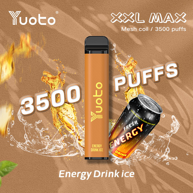 energy drink flavor Yuoto xxl Max 3500 Puffs Disposable Vapewholesale disposable vape Mesh Coils