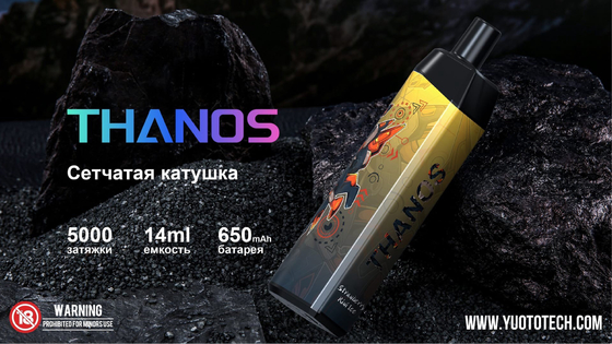 Yuoto Thanos 5000 Puffs 14ml Pre-Fill E-Juice Disposable Vaporizer 650 mAh Battery Capapcity