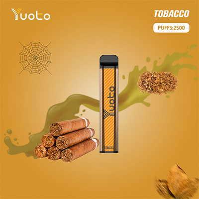 Pre Filled 2500 Puffs Disposable Vape Made With Salt Nicotine