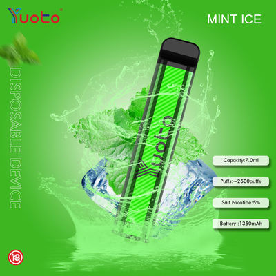 7ML 1200mAh Battery 2500 Puffs Disposable Vape Yuoto