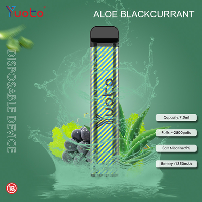 Yuoto 2500 Puffs 23 flavors 7 ML Capacity 1200 mAh battery capacity Mint Ice