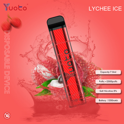 GMP Certified Yuoto E Cigarettes Poplar 2500 Puffs XXL 5% Nic