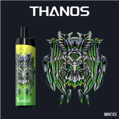 Yuoto Thanos 5000puff Disposable Vape E-Cigarettes Vape Pen Mesh Coil Rechargeable 650mAh 14ml Nicotine 5% /2%