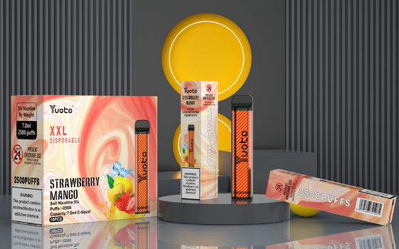 Beautiful design Yuoto XXL 2500 puffs disposable e cigarette 5% Nicotine
