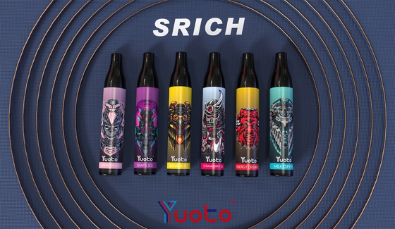 Yuoto New Model Srich 2000puff mesh coil ejuice 6ml battery 850mah nicotine 5%