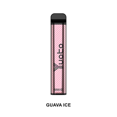Best Electronic Cigarette 2022 Yuoto XXL 2500 Puffs Guava Ice non rechageable 1200mAh Battery