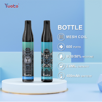 Small Bubble Yuoto Bottle 600puffs , TPD Certificates Mesh Coil Electronic Cigarette