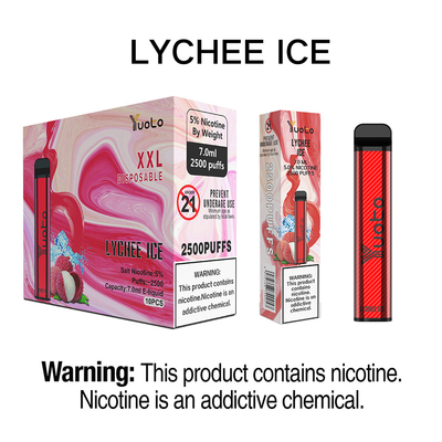 Automatic 2500 Puffs Pod , Yuoto XXL Disposable Vape 1200mAh