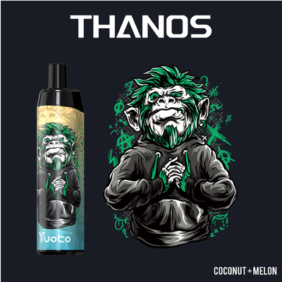 Vape pod Yuoto Thanos 5000 Puffs fruit flavo Nicotine 14ML E Liquid 650mAh mesh coil rechargeable with Type C
