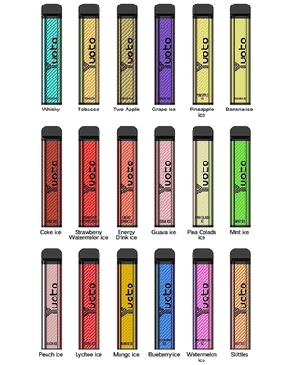 XXL 2500 puffs Disposable Vape Vaporizer 1200mAh Battery 7.0ml Ejuice 0% 2% 5% Nicotine from Yuoto Original Factory