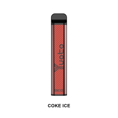 Yuoto xXL electronic cigarette stick 2500 Puffs Disposable Vape Coke Ice 7ml stylish appearance