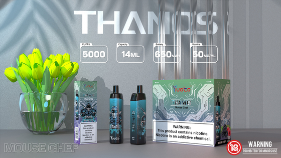 Yuoto Thanos 5000 Puffs Disposable Vape Device Blue Berry Ice Original