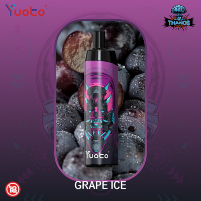 Yuoto Thanos 5000 Puffs Disposable Vape Grape Ice Taste automatic pod