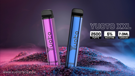 Yuoto XXL 2500 Puffs Disposable Vape Pen Hookah with 7ml E-Liquid 1200mAh Battery Directly from China Factory