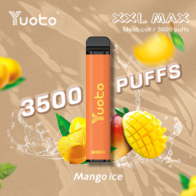 Yuoto xxl max New Disposable Electronic Cigarette 9ml E-Liquid 1200mAh Battery3500puffs