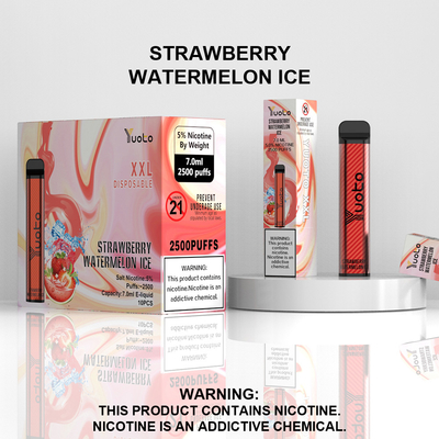China Factory Wholesale Disposable Vape Pen with 7ml E-Liquid 1200mAh Battery Strawberry Kiwi Ice