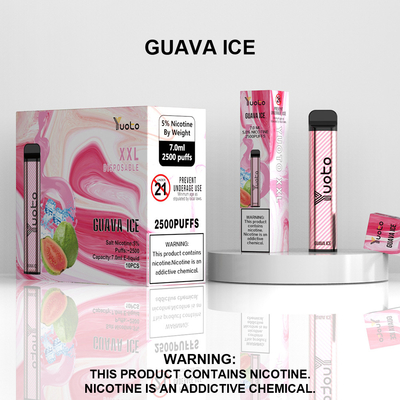 China Factory Wholesale Disposable Vape Pen with 7ml E-Liquid 1200mAh Battery Strawberry Kiwi Ice