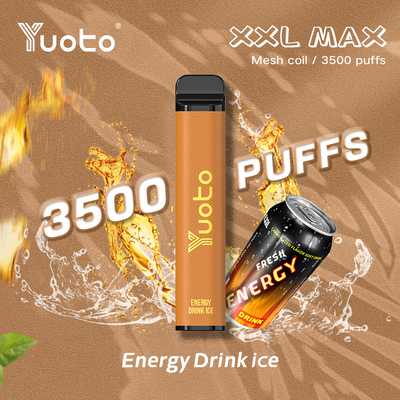 Yuoto xxl max New Disposable Electronic Cigarette 9ml E-Liquid 1200mAh Battery3500puffs