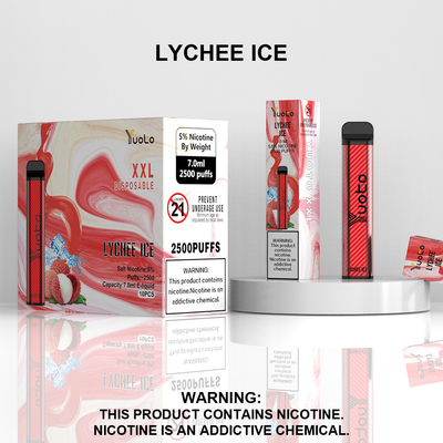 2500 Puffs Disposable Vape Pod Peach Flavor Yuoto XXL Coil 7ml Ejuice 1200mAh Battery from China Factory