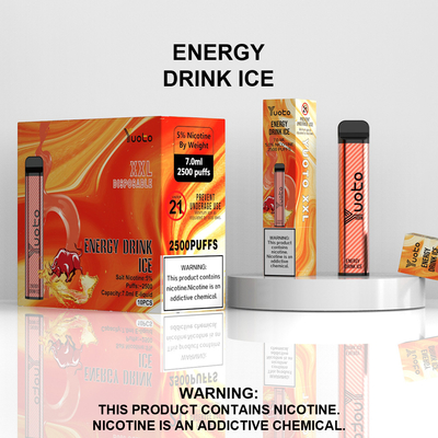 Yuoto XXL Disposable 2500 Puffs Vape Pod Milk Coffee with 7ml E-Liquid 1200mAh Battery Fast Shipping India