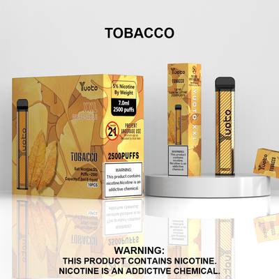 Disposable Vape Pod 2500 Puffs Banana Flavor Yuoto XXL 7.0ml Ejuice 1200mAh Battery Bulking China Factory