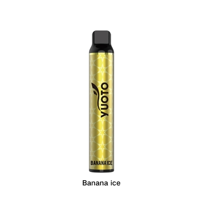 Yuoto Disposable Flavoured Electronic Cigarette Luscious 3000 Puffs Banana ice 1350mAh 8ml