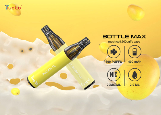 Nicotine Salt Fruit Flavor Yuoto Disposable Vape , 600 Puffs E cig Pen
