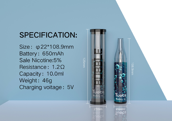 Manual Start Mode 4000 Puffs Yuoto Bubble Rechargeable Juice Capacity 10ml