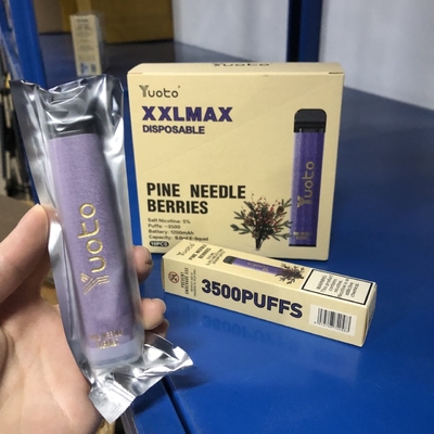 Factory new Yuoto XXL MAX 3500 Puffs Disposable Vape Pine needle berries flavors