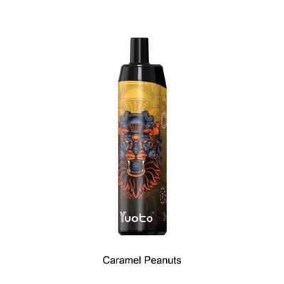 Yuoto Top 50mg Nicotine Disposable Thanos Vape 5000 Puffs Caramel Peanut Mesh Coil