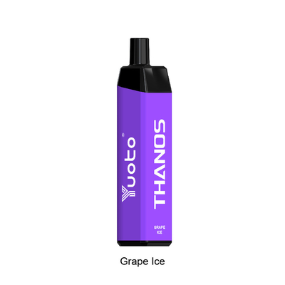 Yuoto Rechargeable 650mAh 5000 Puff Bar Vape Grape Ice 50mg Nicotine