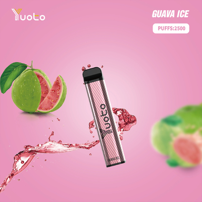2% 5% Nic Available Yuoto XXL Disposable Vape 2500 Puffs Guava Ice