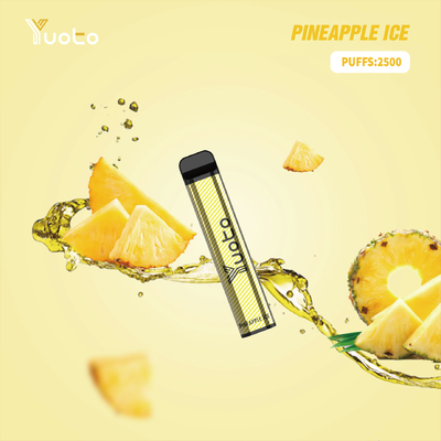 Yuoto XXL Smoke Electronic Cigarette 2500 Puffs Pineapple Ice 2% 5% Nic