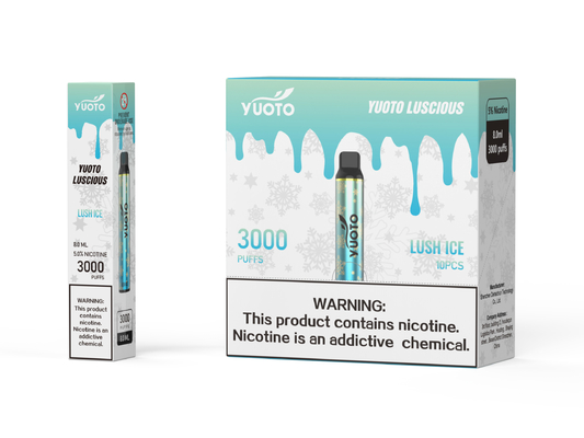PC ABS 3000 Puff Pen , Pctg Lusicous Yuoto Electronic Cigarette
