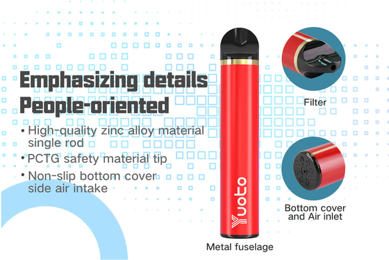 100% Original 1500 Puffs Yuoto Electronic Cigarettes 900mAh 5ml Disposable Pre-Filledfactory Wholesale E Cig Vaporizer 2