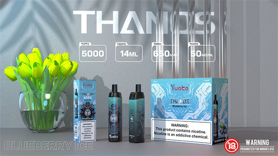 Rechargeable Battery Yuoto Disposable Vape Pen Thanos 5000 Puffs