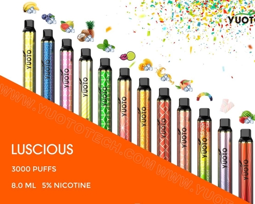 Hot Sales Wholesale Vape Pen Pod Starter Kit Yuoto Luscious 3000 Puffs Disposable E Vape Electronic Cigarette Vape Pod