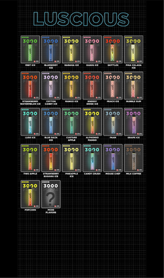 OEM ODM Yuoto Luscious 3000 Puffs Silent Disposable Vape 8.0ML 5% Salt Nic E-Liquid Bulk Order
