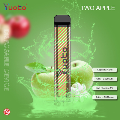 Yuoto XXL 2500puffs Disposable Vape Pen , Puff Plus Electronic Hookah Disposable Pod