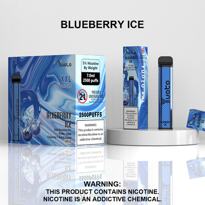 100% Original Yuoto XXL Vape Pen , 2500 Puffs Youto Disposable Stick