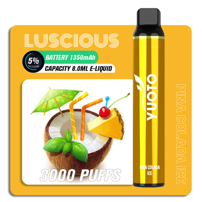 ODM 3000 Puffs Disposable Electronic Cigarette , Yuoto Luscious E Cig OEM