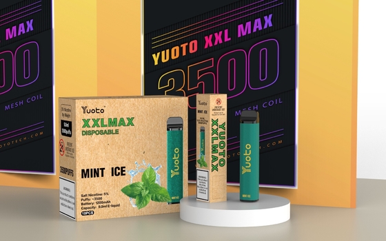 Fruit Flavor Yuoto XXL Max 3500 Puffs Bar 9ml E Liquid Disposable Vape Pen 20mg Nic