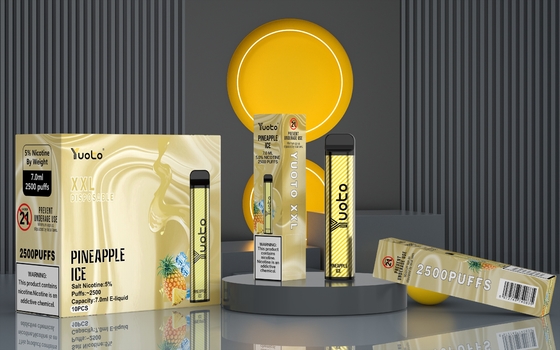 Adjustable Airflow XXL 2500 Puffs Vape Device 7ML Built In Pod 1200mah
