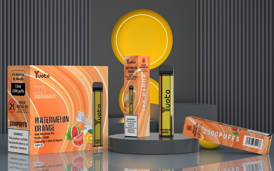 E Liquid Capacity 7ml Yuoto Disposable Vape XXL 2500 Puffs Device