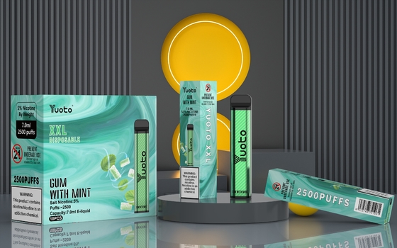 E Liquid Capacity 7ml Yuoto Disposable Vape XXL 2500 Puffs Device
