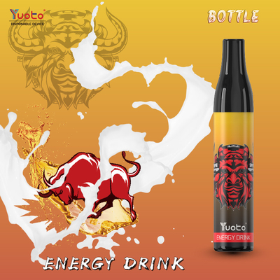 Bottle Design 600 Puffs 20mg Nic Disposable Vape 2ml E Liquid Tpd Compliance